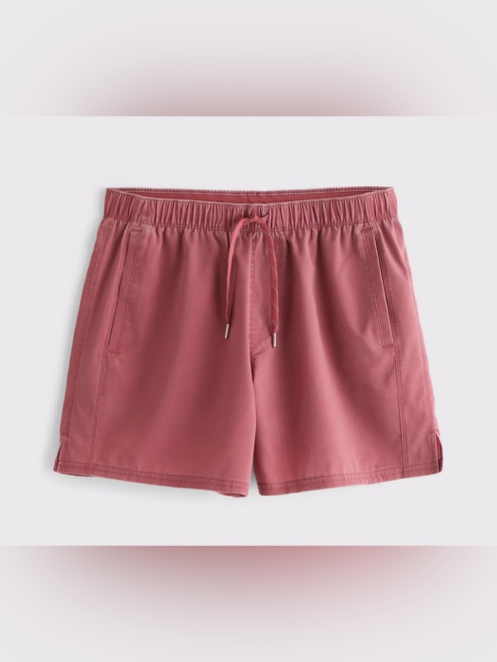 Abercrombie & Fitch YPB motionTEK Unlined Training Shorts Brick Red Wash 5” S